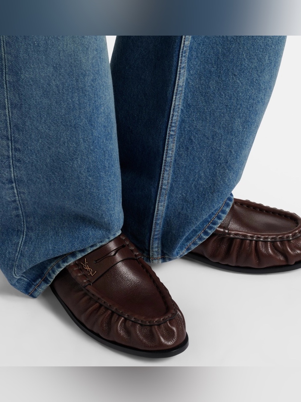 Saint Laurent Le Loafer in Paris Brown - Picture 13 of 16